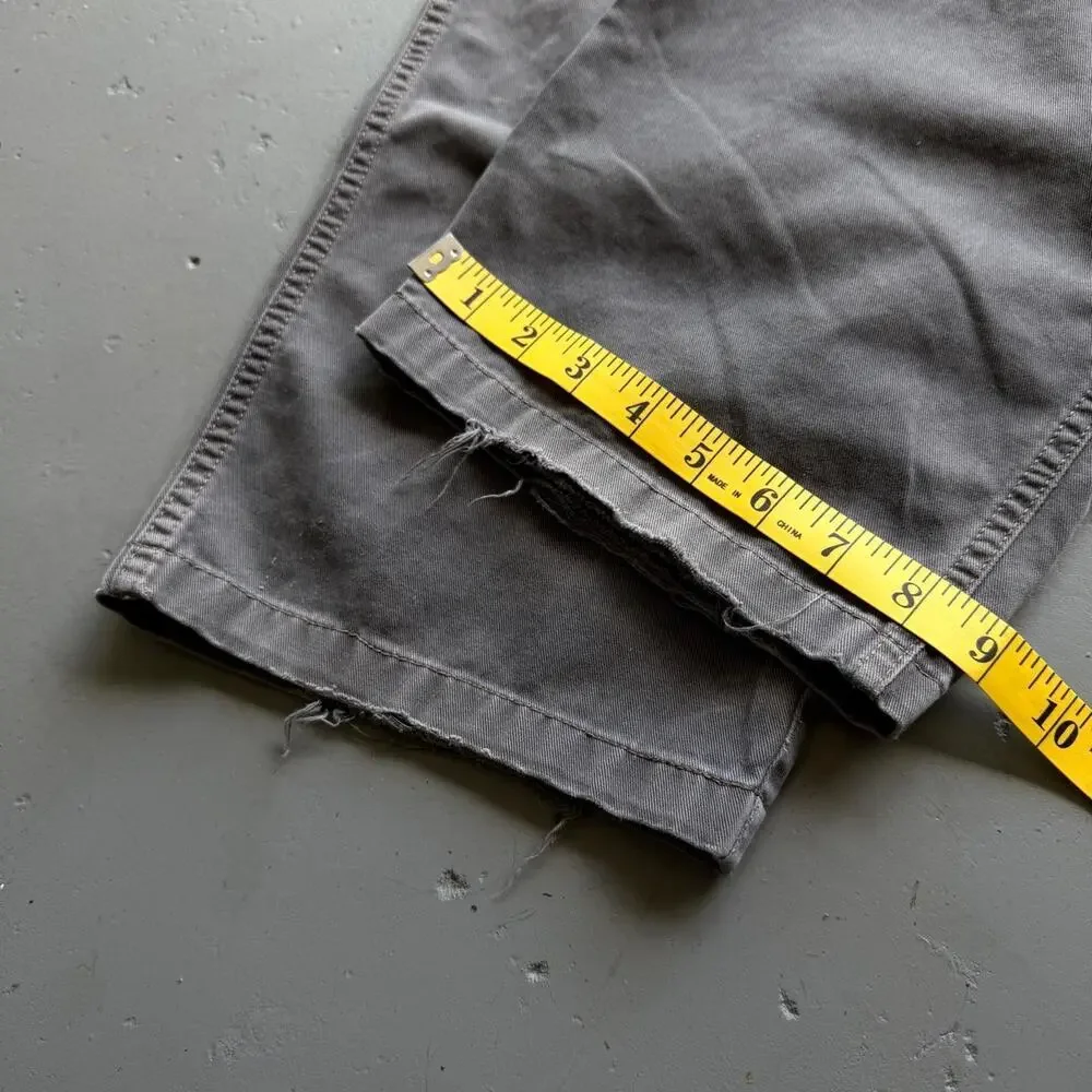 Vintage Wrangler Grey Carpenter Pants 35x30 Baggy Utility Workwear
